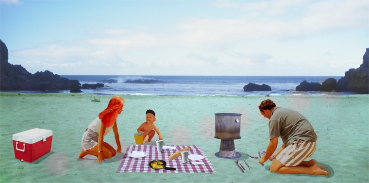Family Cookout at the Beach